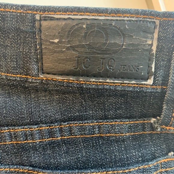 JC JQ Jeans Blue Denim Boho Pintuck Stitched Crease Junior's Size 11 - Picture 7 of 7